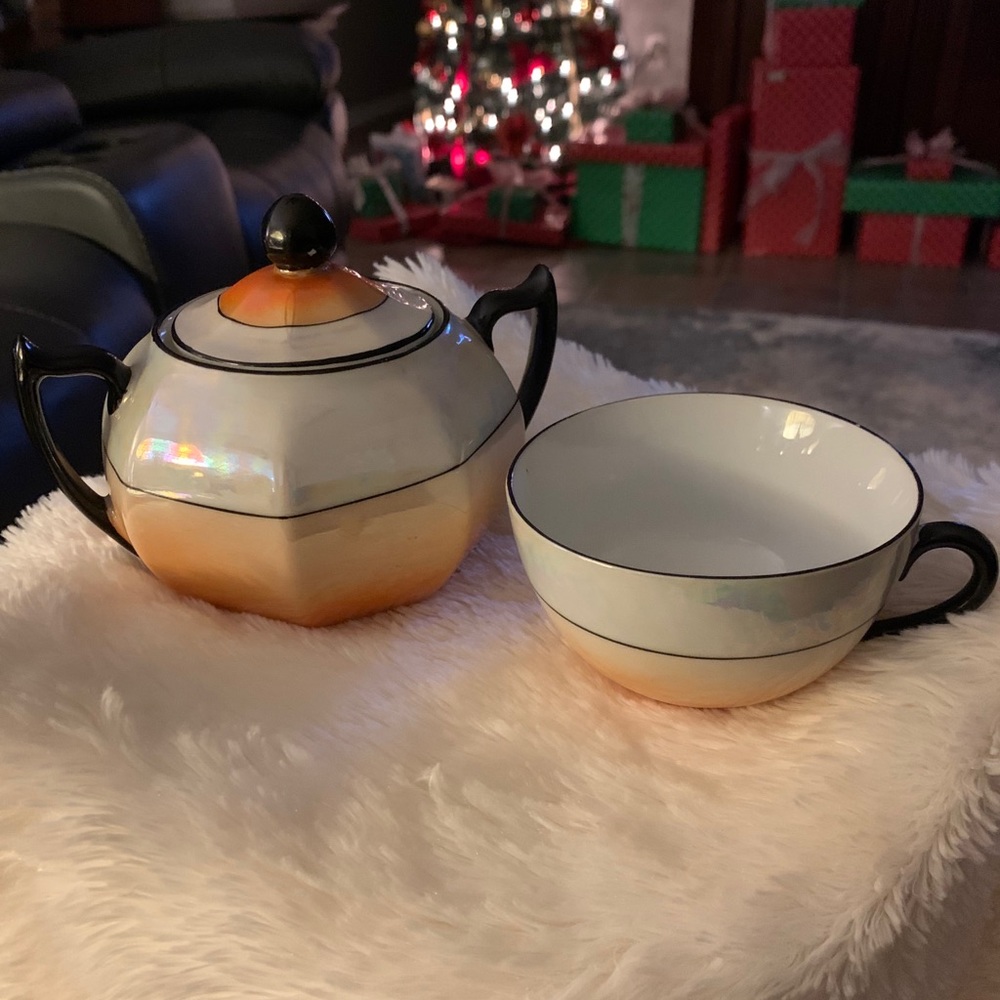 Altwasser Silesia German Sugar Dish and Cup